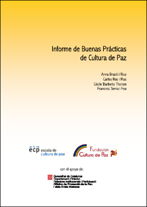 Informe de buenas prácticas de cultura de paz